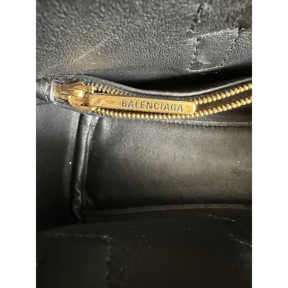BALENCIAGA Bel Air Mini Black Leather Carry All Bag. Retails $3,650 - Picture 13 of 16